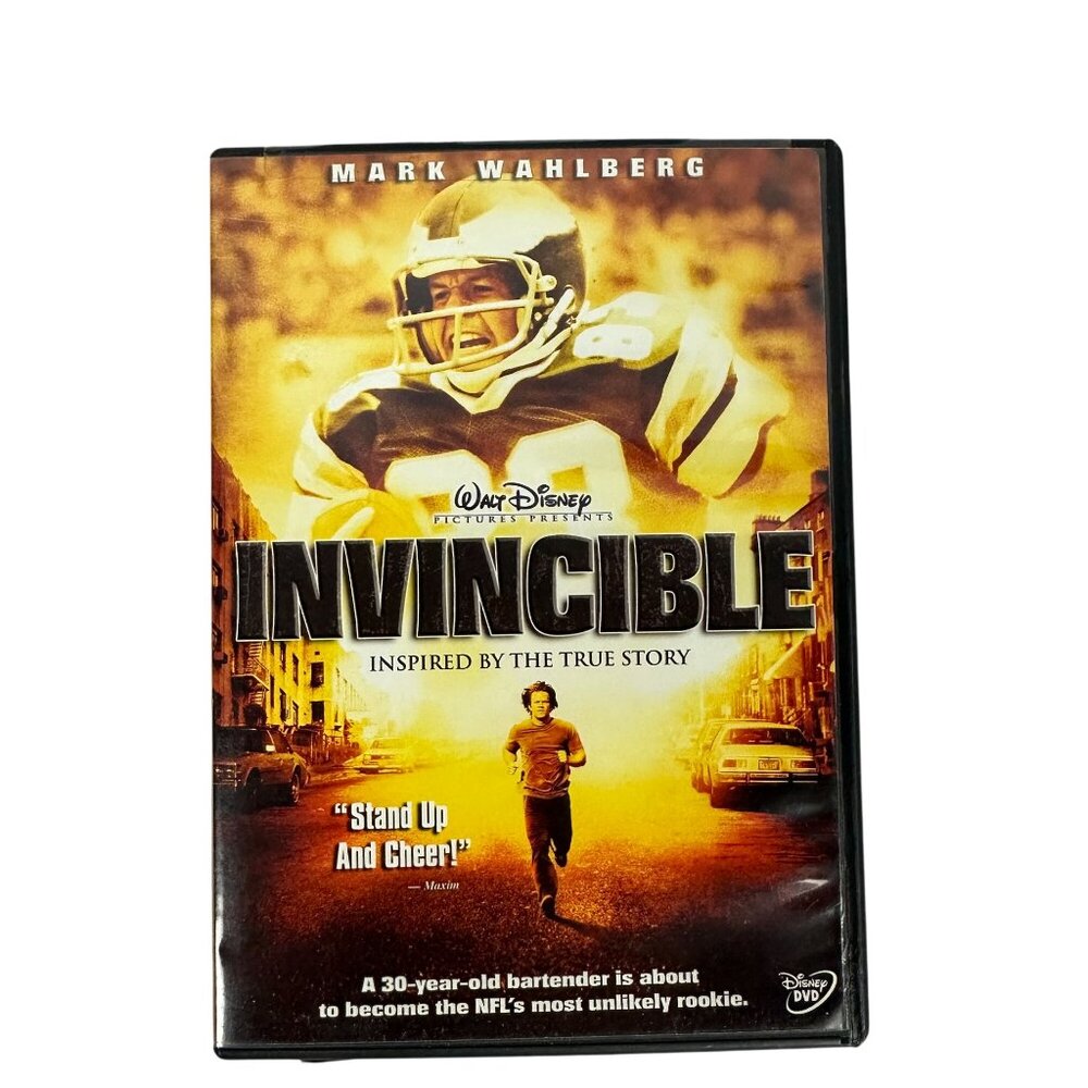 Invincible DVD Mark Wahlberg Disney 2006 Drama Football Inspired True Story PG